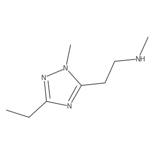 2-(3-Ethyl-1-methyl-1h-1,2,4-triazol-5-yl)-N-methylethan-1-amine结构式