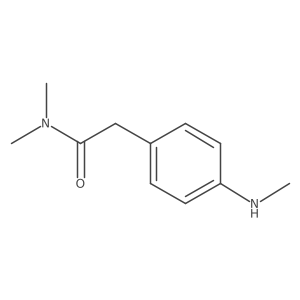 N,N-dimethyl-2-[4-(methylamino)phenyl]acetamide Structure