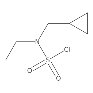 N-(cyclopropylmethyl)-N-ethylsulfamoyl chloride结构式