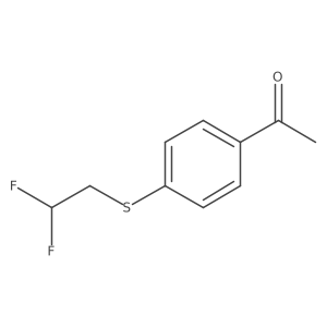 1-{4-[(2,2-Difluoroethyl)sulfanyl]phenyl}ethan-1-one结构式