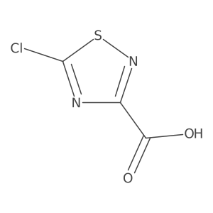 5-Chloro-1,2,4-thiadiazole-3-carboxylic acid Structure