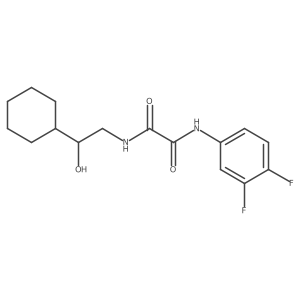 N1-(2-cyclohexyl-2-hydroxyethyl)-N2-(3,4-difluorophenyl)oxalamide Structure