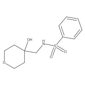 N-((4-hydroxytetrahydro-2H-pyran-4-yl)methyl)benzenesulfonamide结构式