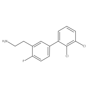 2-(2',3'-Dichloro-4-fluoro-biphenyl-3-yl)-ethylamine Structure