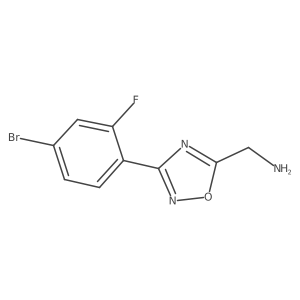 1-[3-(4-Bromo-2-fluorophenyl)-1,2,4-oxadiazol-5-yl]methanamine Structure