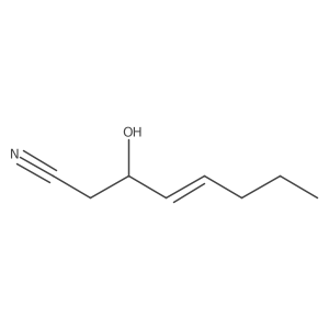 3-Hydroxyoct-4-enenitrile Structure