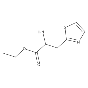 Ethyl 2-amino-3-(1,3-thiazol-2-yl)propanoate结构式