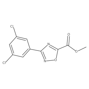 Methyl 3-(3,5-dichlorophenyl)-1,2,4-oxadiazole-5-carboxylate结构式
