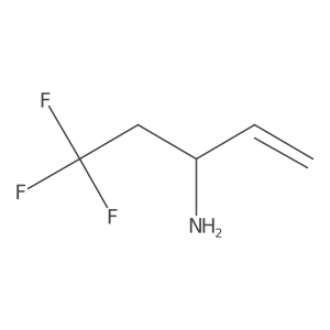 (3S)-5,5,5-Trifluoro-1-penten-3-amine结构式