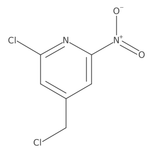 2-Chloro-4-(chloromethyl)-6-nitropyridine Structure
