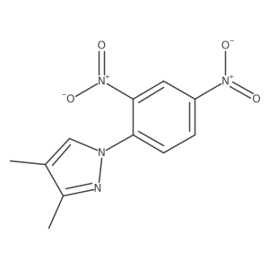 1-(2,4-Dinitrophenyl)-3,4-dimethylpyrazole结构式