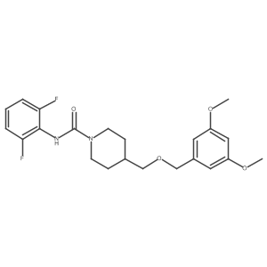N-(2,6-difluorophenyl)-4-(((3,5-dimethoxybenzyl)oxy)methyl)piperidine-1-carboxamide Structure
