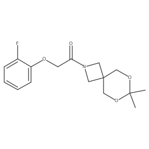 1-(7,7-Dimethyl-6,8-dioxa-2-azaspiro[3.5]nonan-2-yl)-2-(2-fluorophenoxy)ethanone结构式