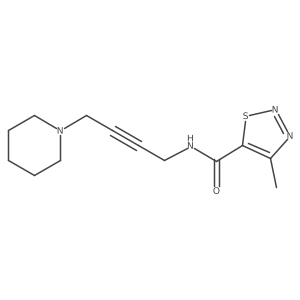 4-methyl-N-[4-(1-piperidyl)but-2-ynyl]thiadiazole-5-carboxamide Structure