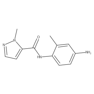 N-(4-amino-2-methylphenyl)-1-methyl-1H-pyrazole-5-carboxamide结构式