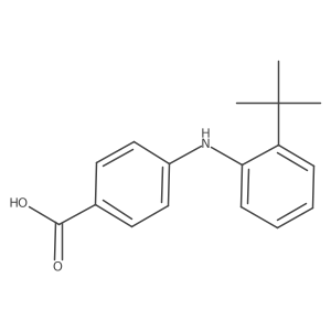 4-[(2-Tert-butylphenyl)amino]benzoic acid Structure