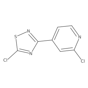 5-Chloro-3-(2-chloropyridin-4-yl)-1,2,4-thiadiazole Structure