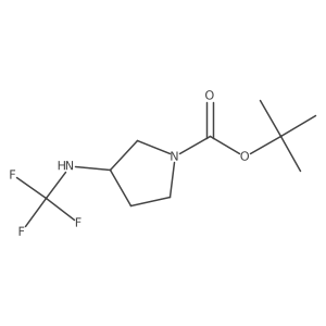 tert-Butyl 3-((trifluoromethyl)amino)pyrrolidine-1-carboxylate Structure