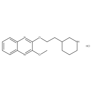 2-Methoxy-3-(2-(piperidin-3-yl)ethoxy)quinoxaline hydrochloride Structure