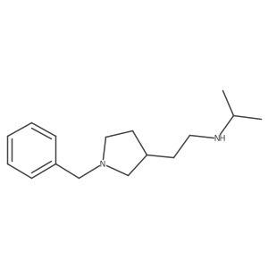 N-(2-(1-benzylpyrrolidin-3-yl)ethyl)propan-2-amine结构式