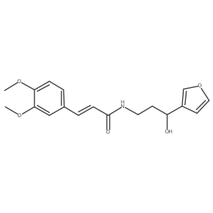 (E)-3-(3,4-dimethoxyphenyl)-N-(3-(furan-3-yl)-3-hydroxypropyl)acrylamide Structure