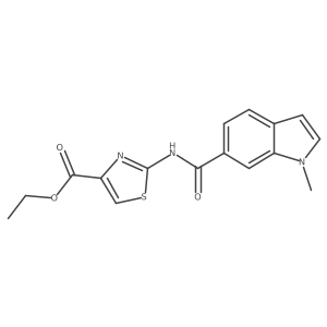 ethyl 2-{[(1-methyl-1H-indol-6-yl)carbonyl]amino}-1,3-thiazole-4-carboxylate Structure