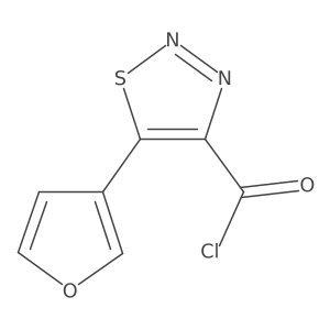 5-(Furan-3-yl)thiadiazole-4-carbonyl chloride Structure