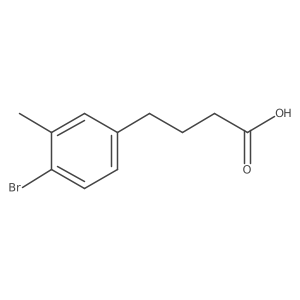 4-(4-Bromo-3-methylphenyl)butanoic acid Structure