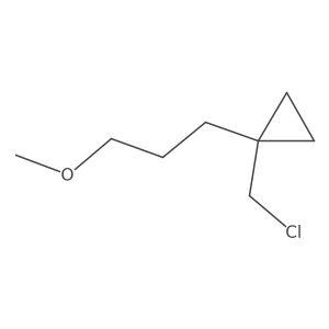 1-(Chloromethyl)-1-(3-methoxypropyl)cyclopropane Structure