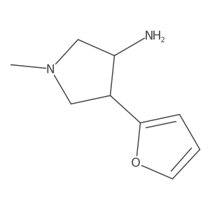 4-(Furan-2-yl)-1-methylpyrrolidin-3-amine Structure