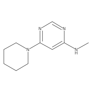 N-methyl-6-(piperidin-1-yl)pyrimidin-4-amine结构式