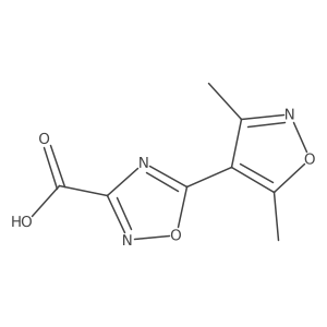 5-(Dimethyl-1,2-oxazol-4-yl)-1,2,4-oxadiazole-3-carboxylic acid结构式
