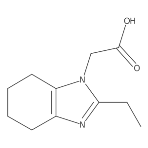 2-(2-ethyl-4,5,6,7-tetrahydro-1H-1,3-benzodiazol-1-yl)acetic acid Structure