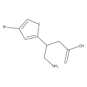 4-Amino-3-(4-bromo-thiophen-2-yl)-butyric acid Structure