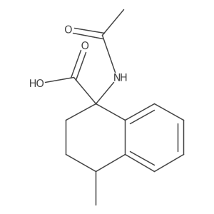 1-Acetamido-4-methyl-1,2,3,4-tetrahydronaphthalene-1-carboxylic acid Structure