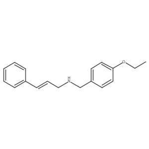 Benzenemethanamine, 4-ethoxy-N-(3-phenyl-2-propen-1-yl)- Structure