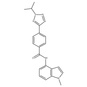 N-(1-methyl-1H-indol-4-yl)-4-[2-(propan-2-yl)-2H-tetrazol-5-yl]benzamide Structure