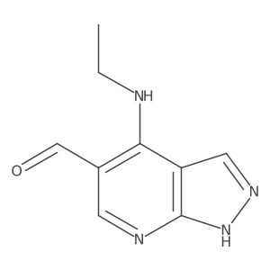 4-(Ethylamino)-1H-pyrazolo[3,4-b]pyridine-5-carboxaldehyde Structure