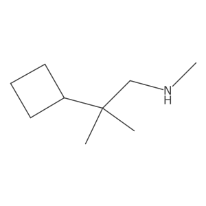 (2-Cyclobutyl-2-methylpropyl)(methyl)amine Structure