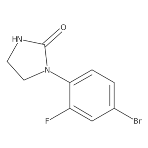 1-(4-Bromo-2-fluoro-phenyl)imidazolidin-2-one结构式