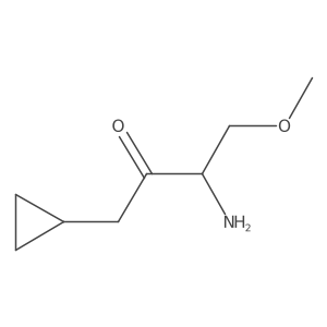 3-Amino-1-cyclopropyl-4-methoxybutan-2-one Structure