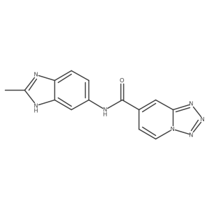 N-(2-methyl-1H-benzimidazol-6-yl)tetrazolo[1,5-a]pyridine-7-carboxamide结构式