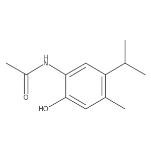 N-[2-Hydroxy-4-methyl-5-(1-methylethyl)phenyl]acetamide Structure
