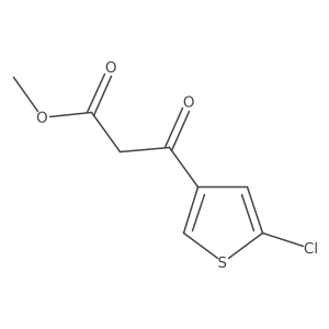Methyl 3-(5-chlorothiophen-3-yl)-3-oxopropanoate结构式