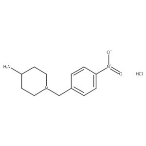 1-[(4-Nitrophenyl)methyl]piperidin-4-amine;hydrochloride Structure