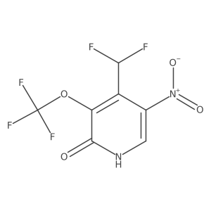 4-(Difluoromethyl)-5-nitro-3-(trifluoromethoxy)pyridin-2-ol Structure