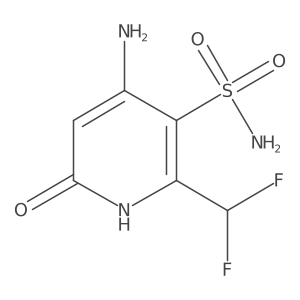 4-Amino-2-(difluoromethyl)-6-hydroxypyridine-3-sulfonamide Structure