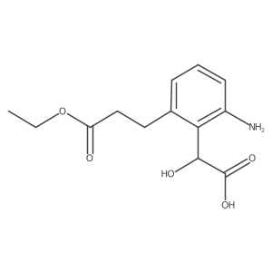 2-(2-Amino-6-(3-ethoxy-3-oxopropyl)phenyl)-2-hydroxyacetic acid结构式
