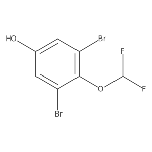 3,5-Dibromo-4-(difluoromethoxy)phenol Structure