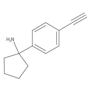 1-(4-Ethynylphenyl)cyclopentan-1-amine Structure